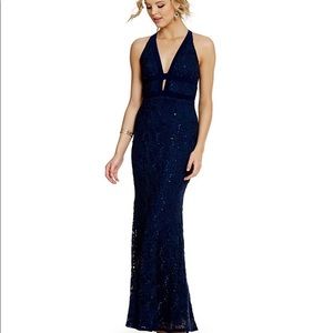 Elegant Navy Formal Dress